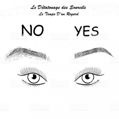 Le Détatouage des sourcils