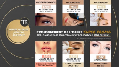 Offres Promotionnelles sur le Maquillage Semi Permanent des Sourcils